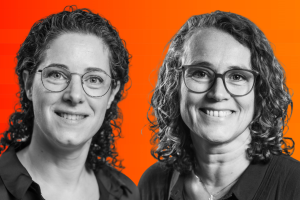 Rieke Vullings (l) en Wendelmoet van der Gugten